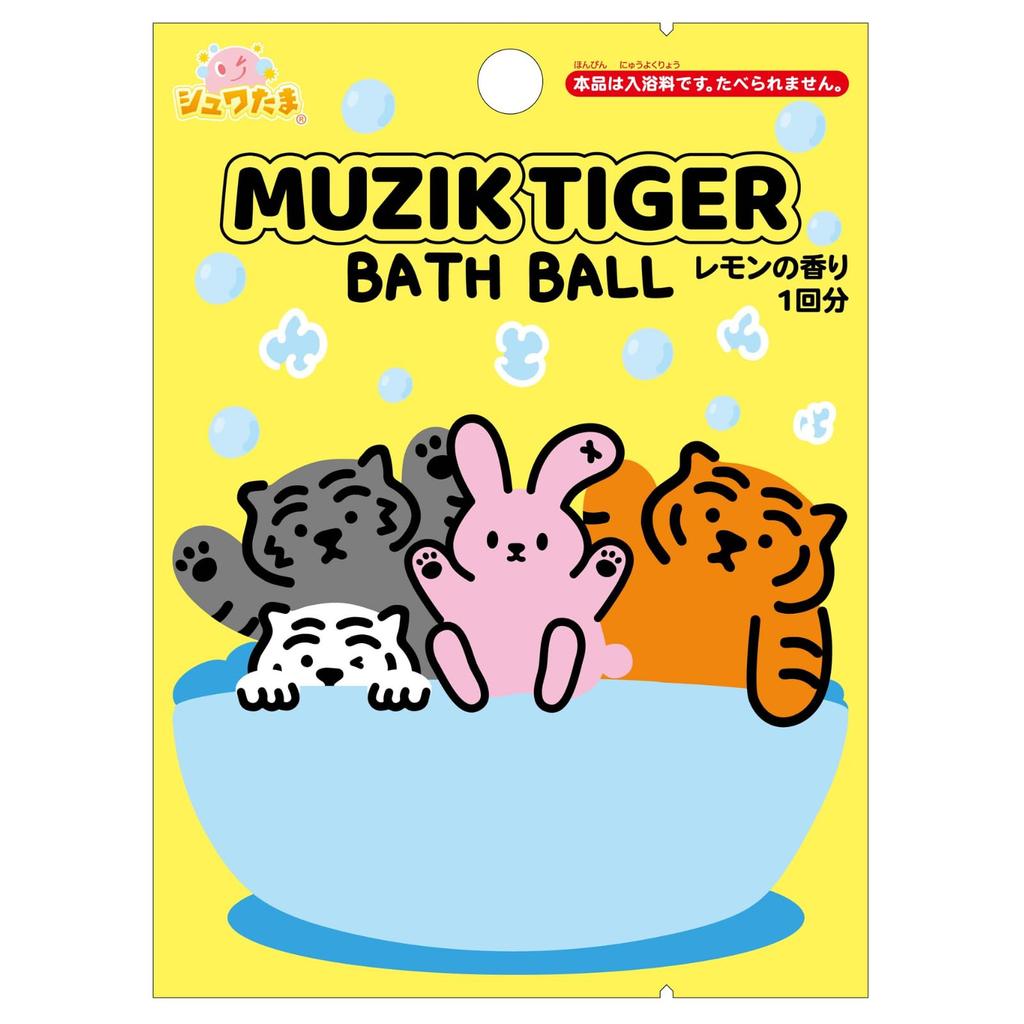 Set of 6 6 Thank You Santan Musik Tiger Bath Balls with Toy Bath Carbonated Bath Character Bath Suitable for and Elementary Korean Style + Stickers