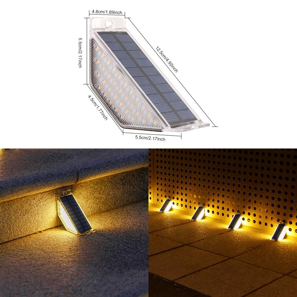 Rainproof Solar Step & Pathway Lights for Outdoor Courtyard