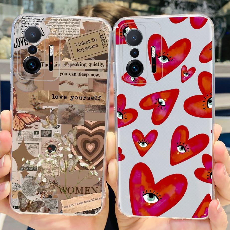 For Xiaomi 11T Pro Case New Fashion Back Cover Silicone Soft TPU Phone Case For Xiaomi Mi 11T Pro 11TPro Mi11T Full Coque Bumper