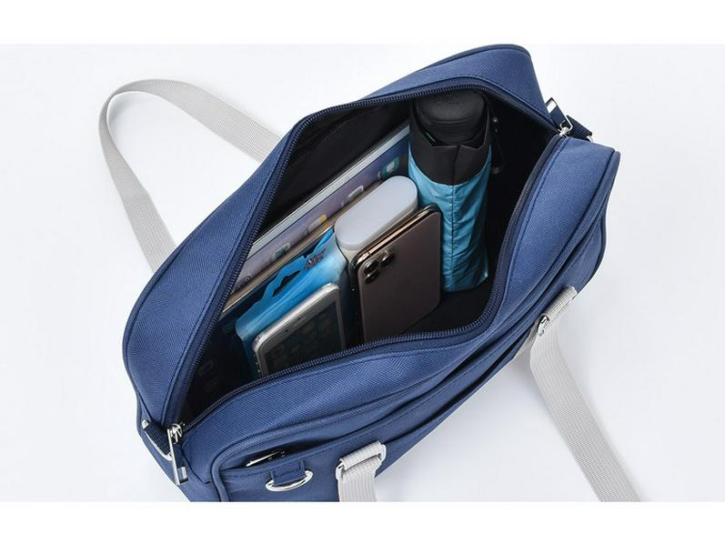 JK Canvas Color Block Shoulder Bag for Female Students - Japanese College Handbag