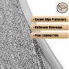 300/600CM Carpet Edge Binding Trim Self-Adhesive Waterproof Cuttable Floor Transition Strip Flexible PVC Thick Area Rug Mat Edging Bar