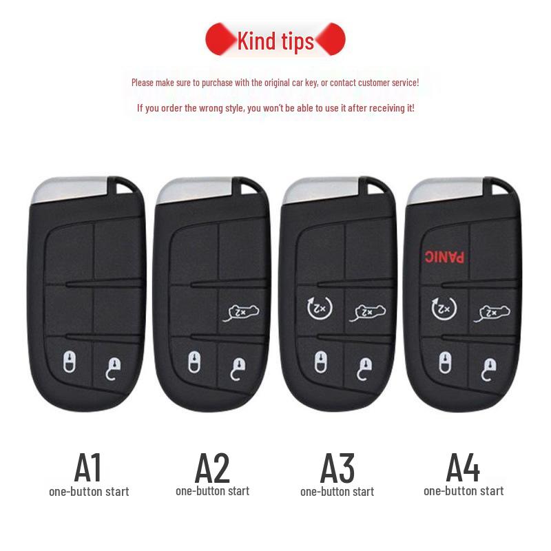 Compatible Jeep Key Case for Grand Cherokee, Renegade, Compass, Commander - Car Bag Buckle Shell