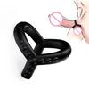 Anello del pene Riutilizzabile Silicone Sperma Anello del rubinetto Ingrandimento del pene Scroto Legare Eiaculazione ritardata Giocattoli del sesso per gli uomini Anelli di coppia