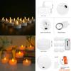 LED Flameless Candles with Remote Control Flickering Waterproof Electric Candle LED Tealights for Halloween Christmas Home Decor