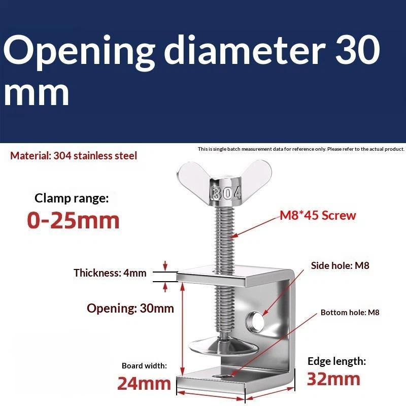 Galvanized Carbon Steel Tiger Clamp Multiple Shapes Open Height 20-130Mm Thickened Material Fixed Fixture Clamping Device