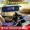 Wireless 3.5mm Music Audio FM Transmitter LCD Mini Wireless with Micro USB In Car Handsfree for Phones
