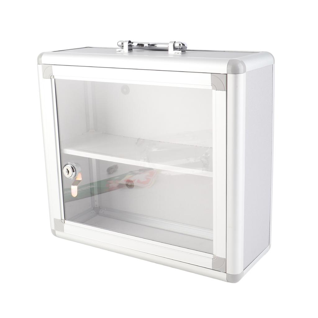 Aluminum Alloy First Aid Kit Wall Mounted Medicine Box Portable First Aid Case