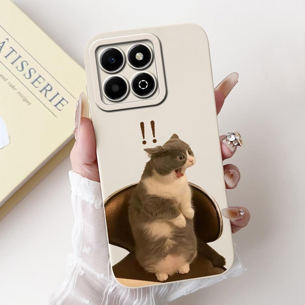 For Honor X6B Case Cover Silicone Fashion Luxury Cute Cartoon Cat Cool Painted Shockproof Phone Case For Honor JDY-LX1 JDY-LX2