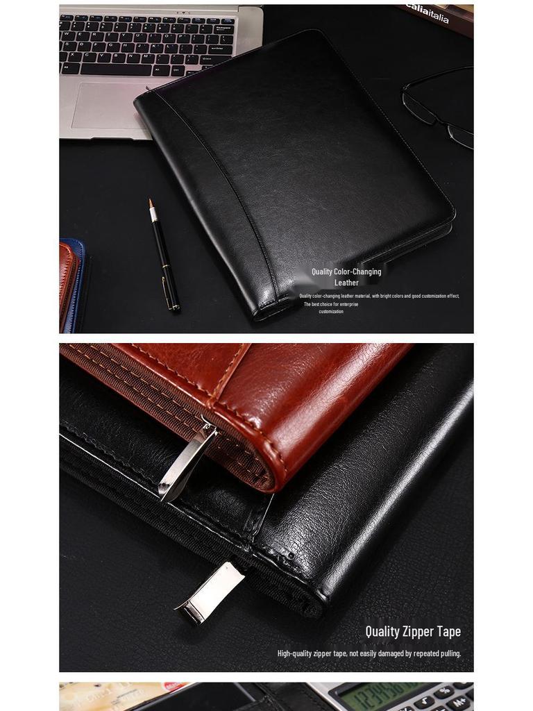 A4 Zipper Bag Multifunctional Storage Folder with Office Clip & Custom Logo Option