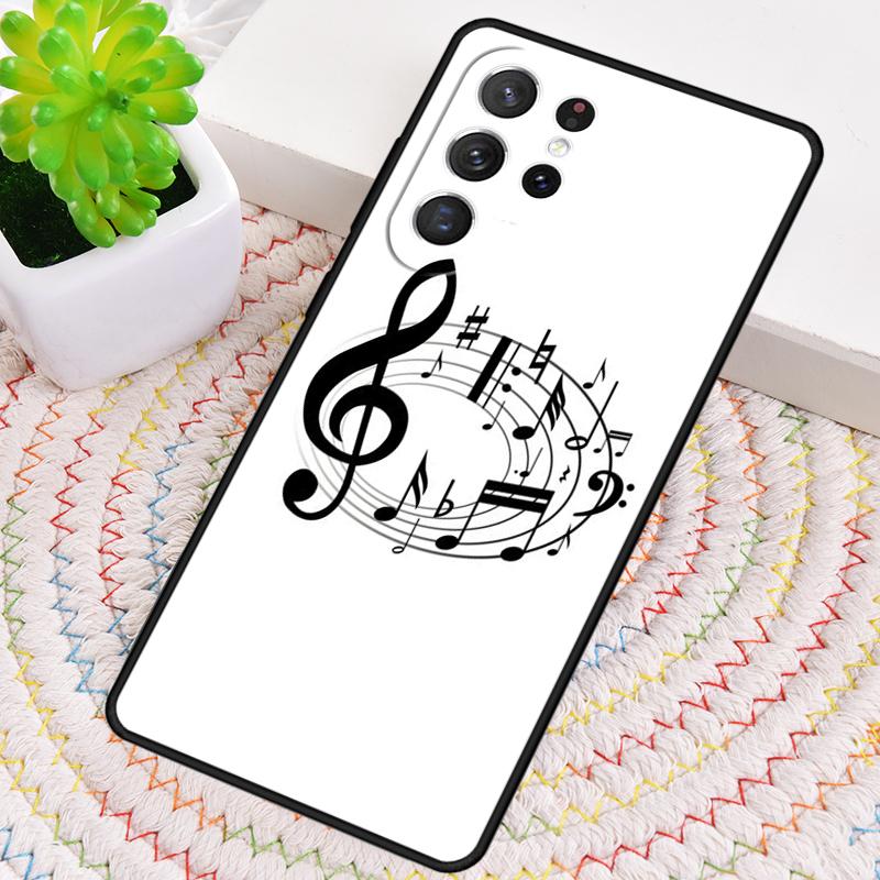 Piano Keys Music TPU Phone Case For Samsung Galaxy Note 10 Pro S26 S25 S24 S23 S22 Ultra Plus S21 FE S20 Shockproof Cover