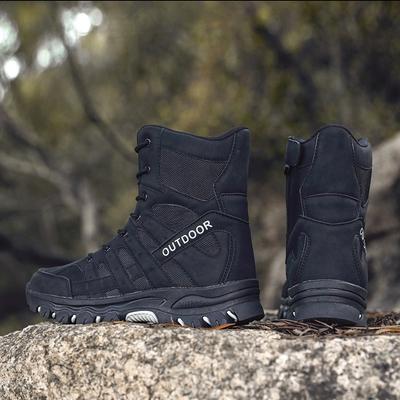 Automne et hiver nouvelles bottes d'entraînement de combat montantes pour hommes bottes désertiques chaussures tactiques chaussures de randonnée d'extérieur
