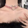 Love Collar Collarbone Chain Neck Strap Laser Love Pendant Collar Choker Luminous Necklace