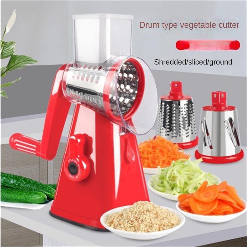 Geedel Rotary Cheese Grater, Dishwasher Safe Vegetable Cheese Slicer with Strong Sunction Base, Kitchen Gratrer Vegetable Slicer BPA Free,