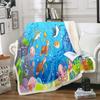Feelyou Luxury D Aircraft Print Throw Blanket Perfect for Kids Teens Couch Bed Aviation Theme Sherpa Fleece x Inches
