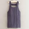 Cross-Back Cotton Crepe Apron for Milk Tea Shop Employees