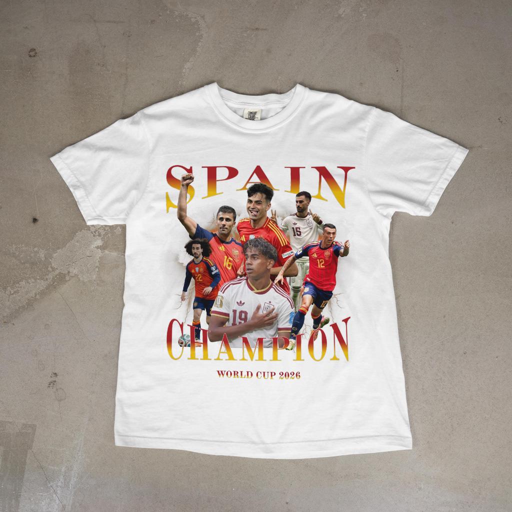 Spain 2026 Soccer Champions Shirt, World Cup Fan Tee, Spanish Football Supporter Gift, Match Day Top, Comfort Colors