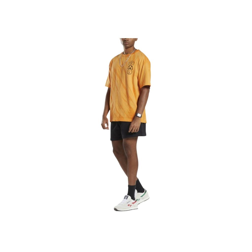 Reebok Striped Casual Crew Neck American Moisture Wicking Classic Fashion Pattern Printed Retro Sports Short Sleeve T-Shirt Unisex T-Shirt IC1952