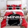 Eminem Hip-Hop-Sänger Ganzjahres-Bettdecke casal Bezüge Bettwäsche-Sets Weiche Steppdeckenbezüge und Kissenbezüge Teen SingleDoppelQueenKing