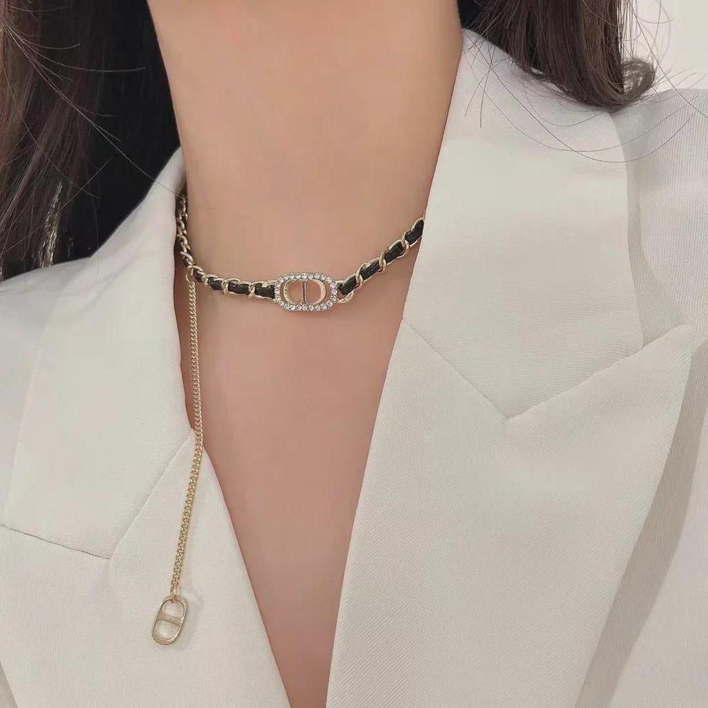 Chic 2025 Fragrance-Inspired CD Tassel Choker Necklace for Women