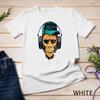 Music Fan Hipster Monkey In Headphone Chimpanzee Unisex T-shirt