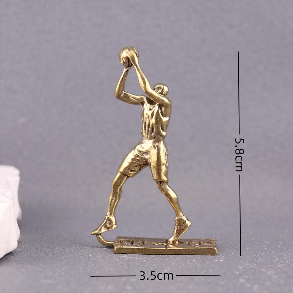 Black Mamba Kobe Bryant Handmade Brass Figure - Retro Desktop Decoration.