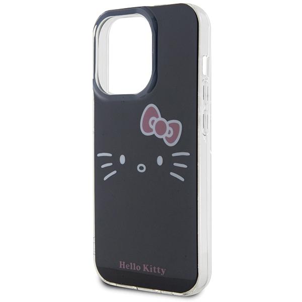 Etui Do iPhone 15 Pro Max Hello Kitty Hardcase IML Kitty Face Czarny