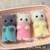 In Stock Sylvanian Families Triplet Series Anime Mini Baby Persian Cat Action Figure Doll Accompanying Parent-Child Toy Kid Gift