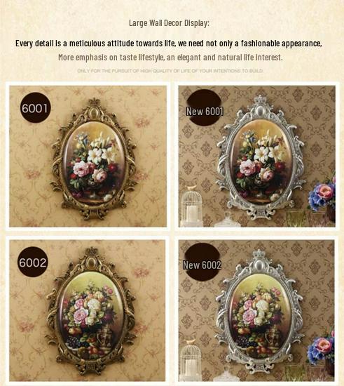 European Wall-Mounted Resin Wall Art Hanging Ornament