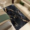 Modern Luxury Marble Carpets for Living Room Decor Fashion Gold Wire Sofa Side Coffee Tables Mat Non-slip Washable Bedroom Rugs