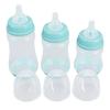 3Pcs Baby Bottle Set PP Silicone Soft Safe Anti Drop Newborn Feeding Bottle 180 240 300ml Green