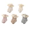 Bunte Babysocken für Mädchen Babymädchen Rüschensocken Kind Kleinkind Rüschenspitze Rüschenkleid Baumwollsocken für Frühling Herbst