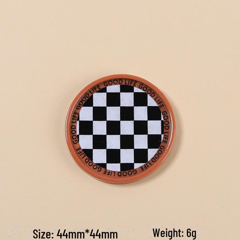 Handmade Resin Accessories: Chessboard Pattern Shoe Buckle, Hairpin, and Jewelry Material Set