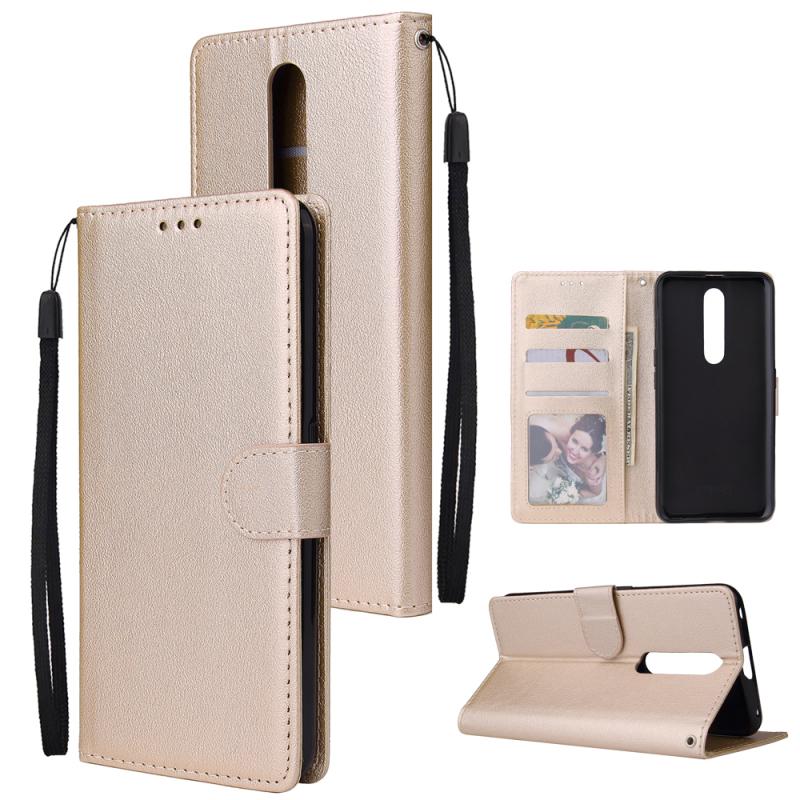 Per OPPO F11 pro Custodia Protettiva per Telefono Tipo Portafoglio in Pelle PU con Fibbia e 3 Posizioni per Carte