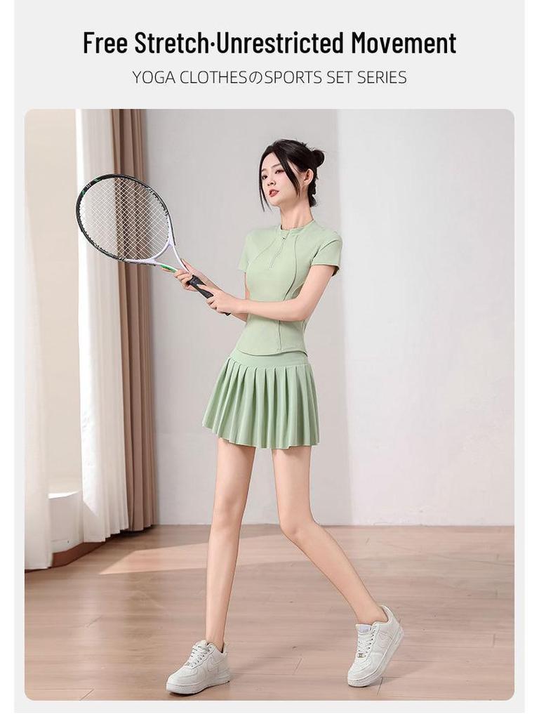 Women's Summer Quick-Dry Badminton & Tennis Skirt Set