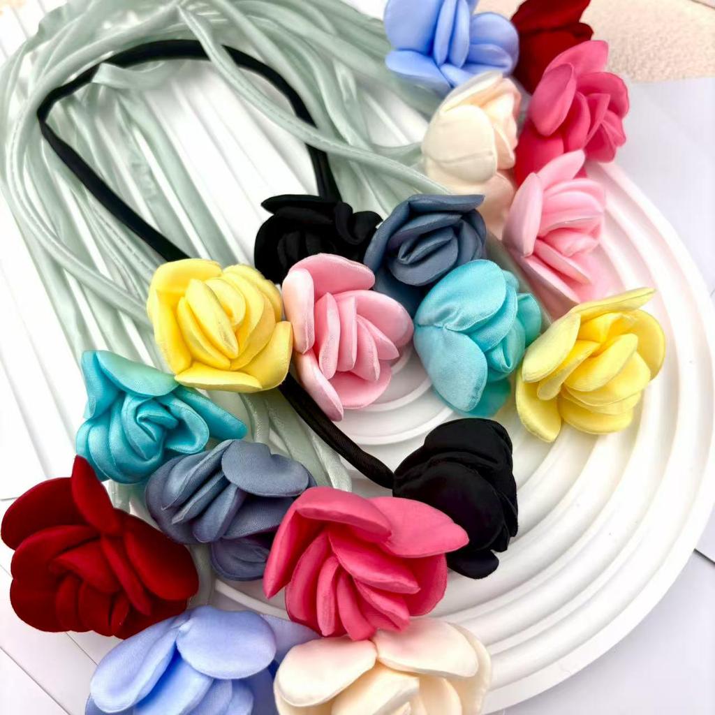 Pinces à cheveux et attaches florales bouton de rose de style coréen, sacs de vêtements et accessoires