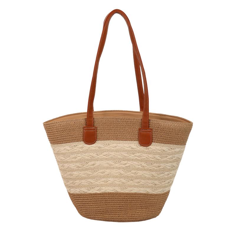 Boho Straw Bag For Women s Handmade Woven Shoulder Purse Summer Beach Tote Eco Friendly Rattan Crossbody Bags Fashi Ladies Bag хаки