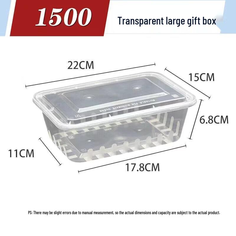 

Rectangular Disposable Plastic Food Container