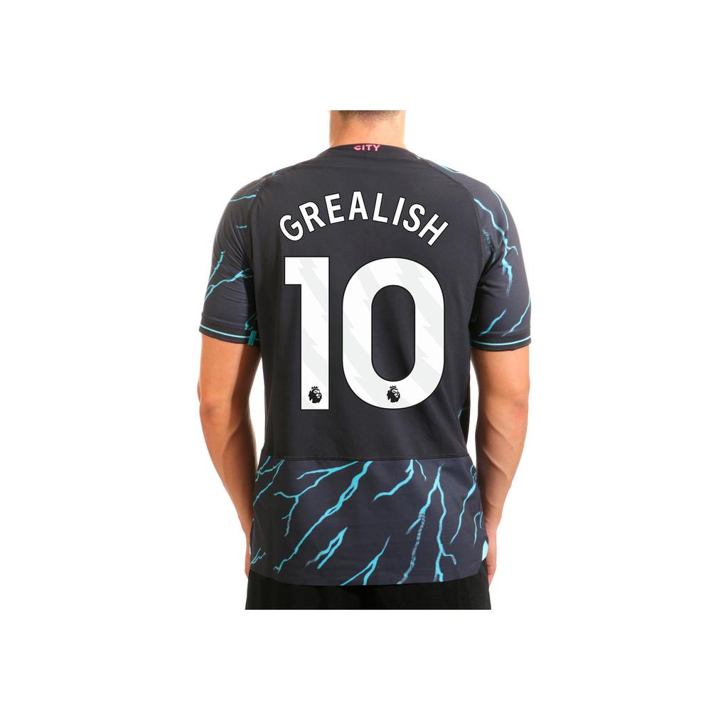 Puma Manchester City Tredjedrakt Autentisk 2023/24-sesongen med Lynmønster Herre Jersey Marineblå 770459-03