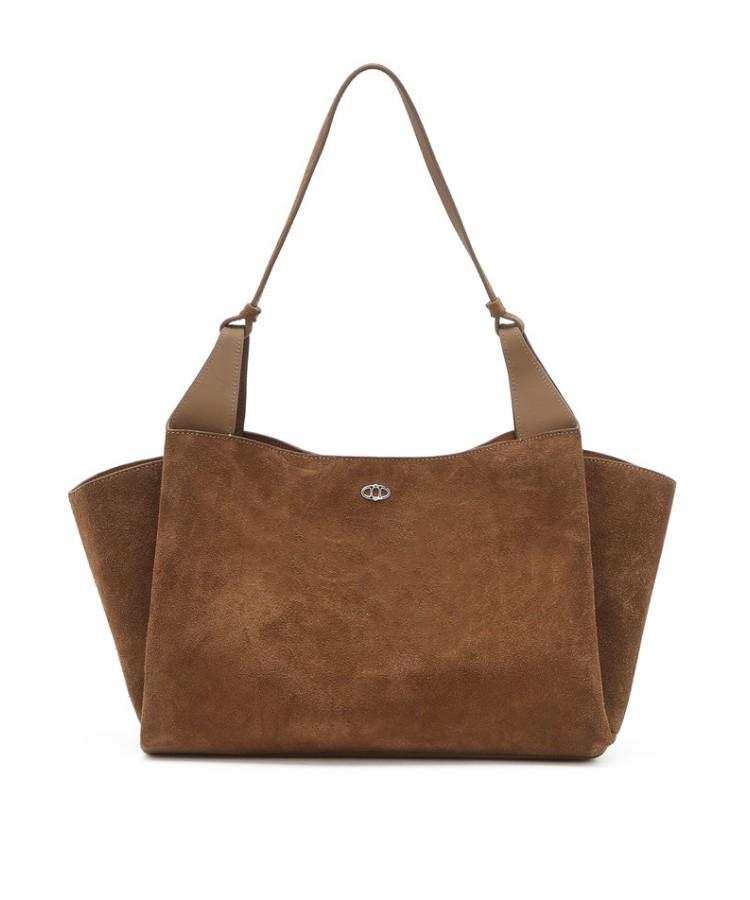 Athe Vanessabruno [Raie] Raie Brown Suede Shoulder Bag L Aaba6E526W2