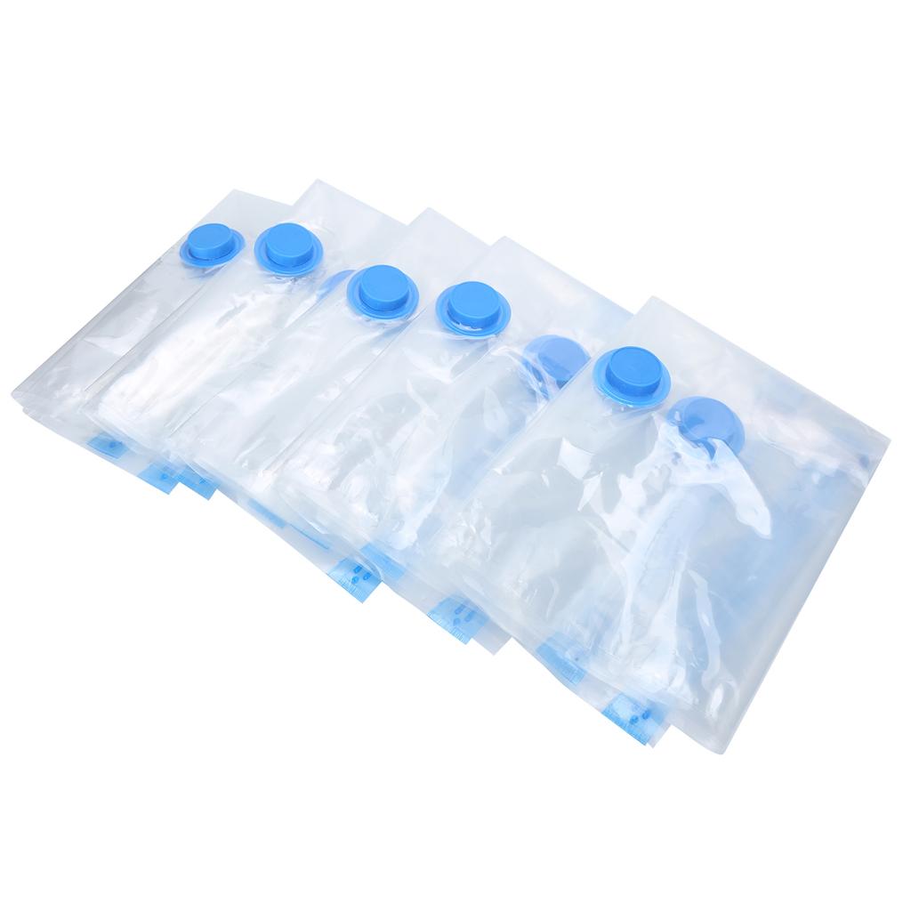 10PCS Transparent Vacuum Storage Bag Foldable Clothes Organizer Compressed Package with Pump