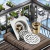 Stainless Steel Square 4 Inch Modern Polished Strainer Bathroom Balcony Sewer Anti-clogging Thickened Floor Drain Faucet Push