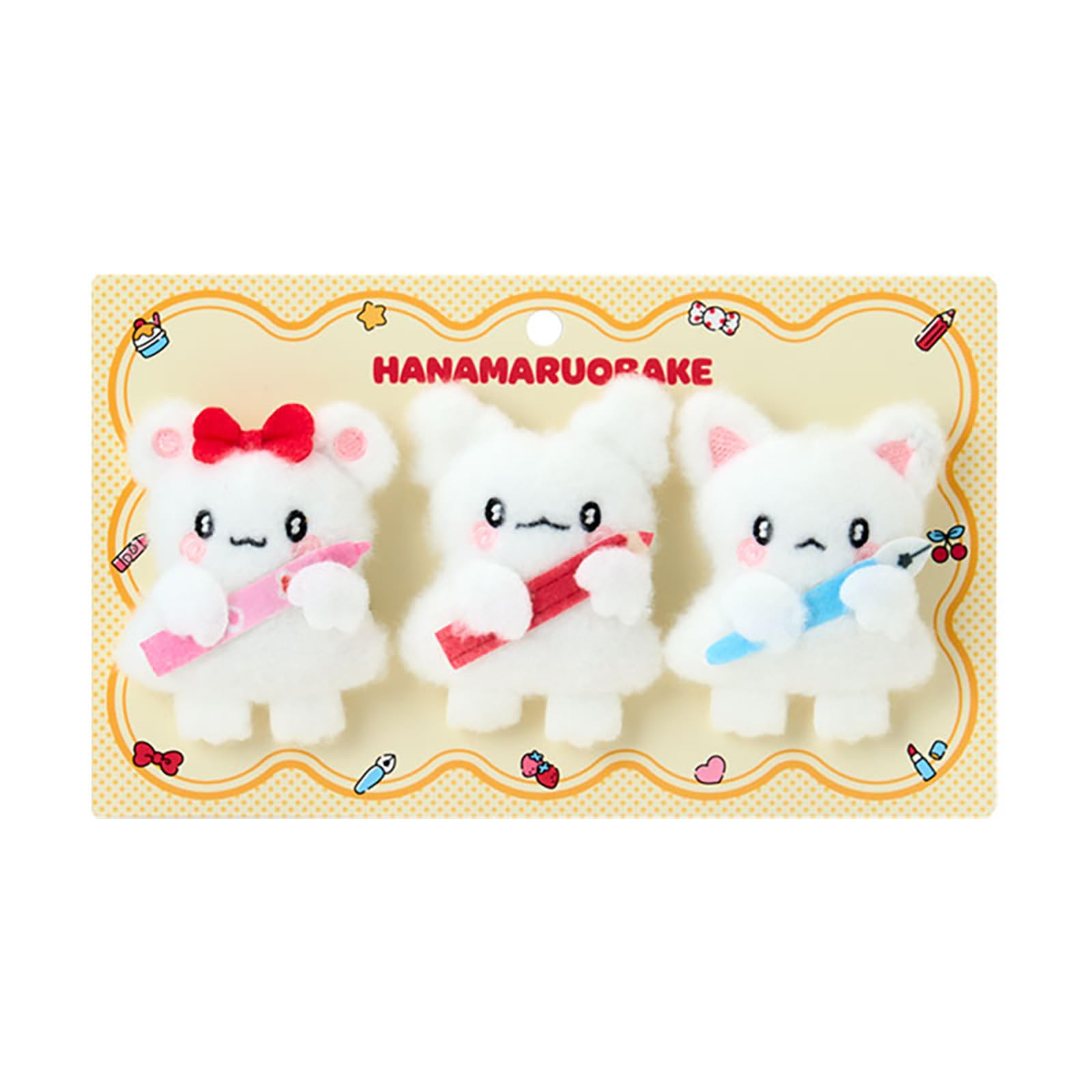 Sanrio Mascot Brooch Set with Hanamaru Ghost Ages 3 and up 636614 (Together Friends) - - -