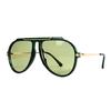Personalized box sunglasses, new European and American retro fashion trendy driving UV-proof sunglasses
