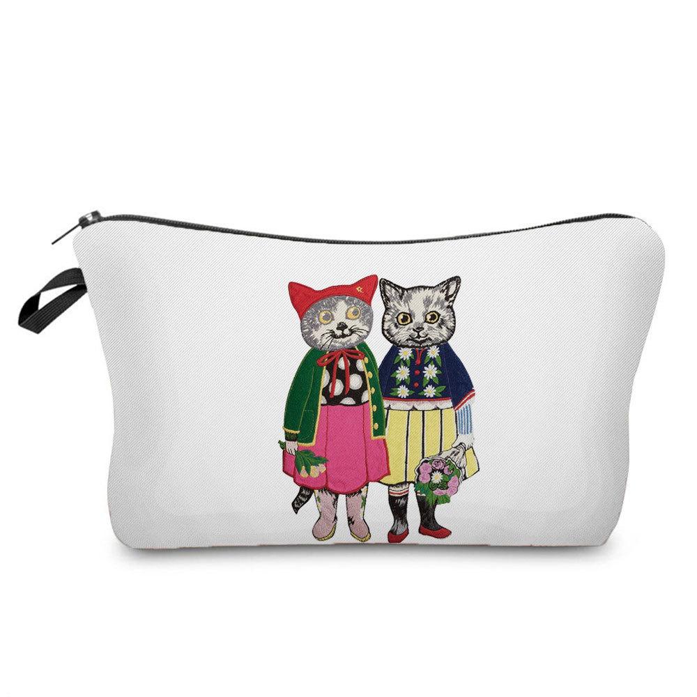 Women Mushroom Print Cosmetic Bag Toiletries Organize Travel Storage Case 6371 KTB