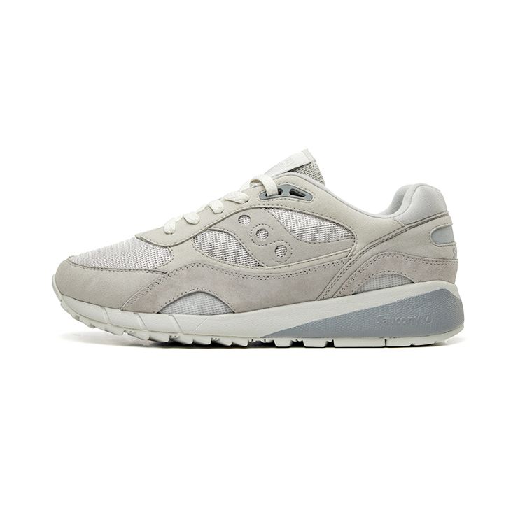 Saucony Shadow 6000 Classic Retro Trend Mesh Suede Slip Resistant Durable Low Top Casual Running Shoes Unisex sneaker Light-Gray S79033-4