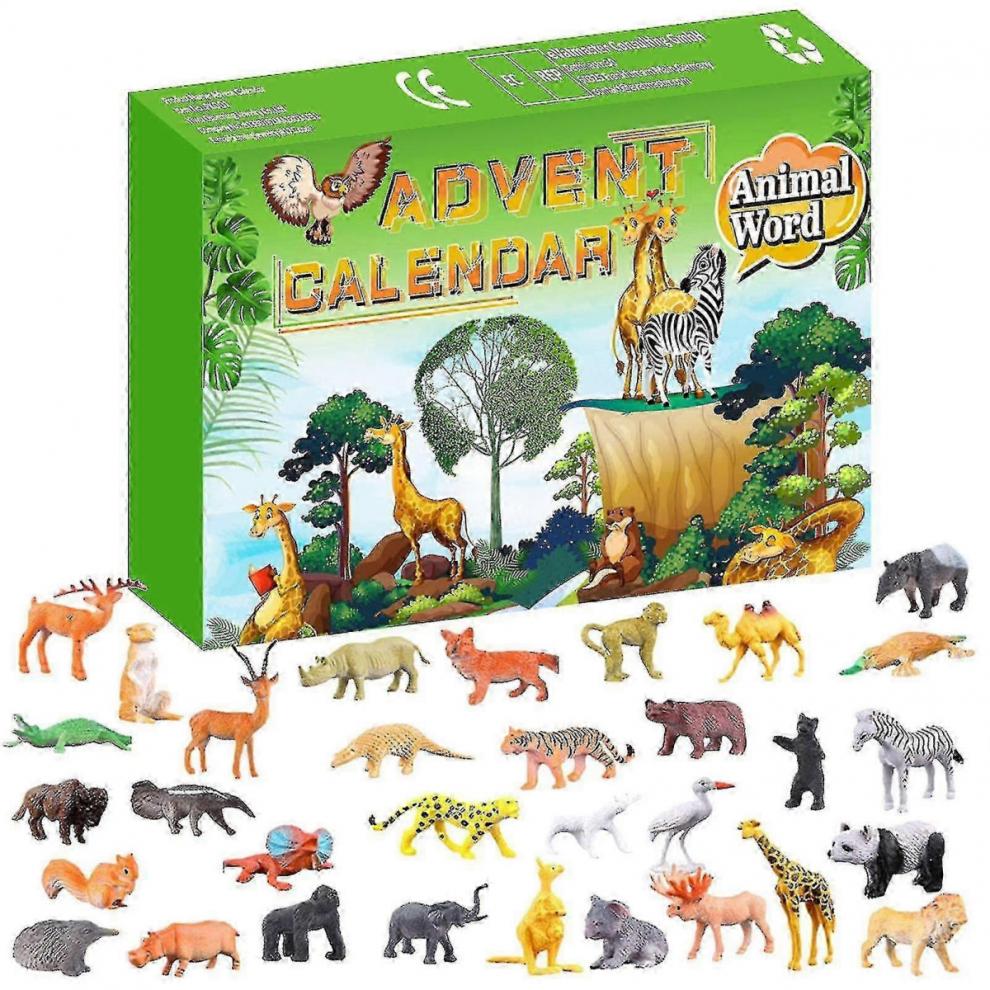 24-Day Animal Toys Advent Calendar, Christmas Party Favors 2025, Countdown Calendar Stocking