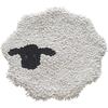 AND PACKABLE Fluffy Chair Cushion Round Chair Pad Cushion 37 X 37cm Animal Sheep Gray 68238 Approx.