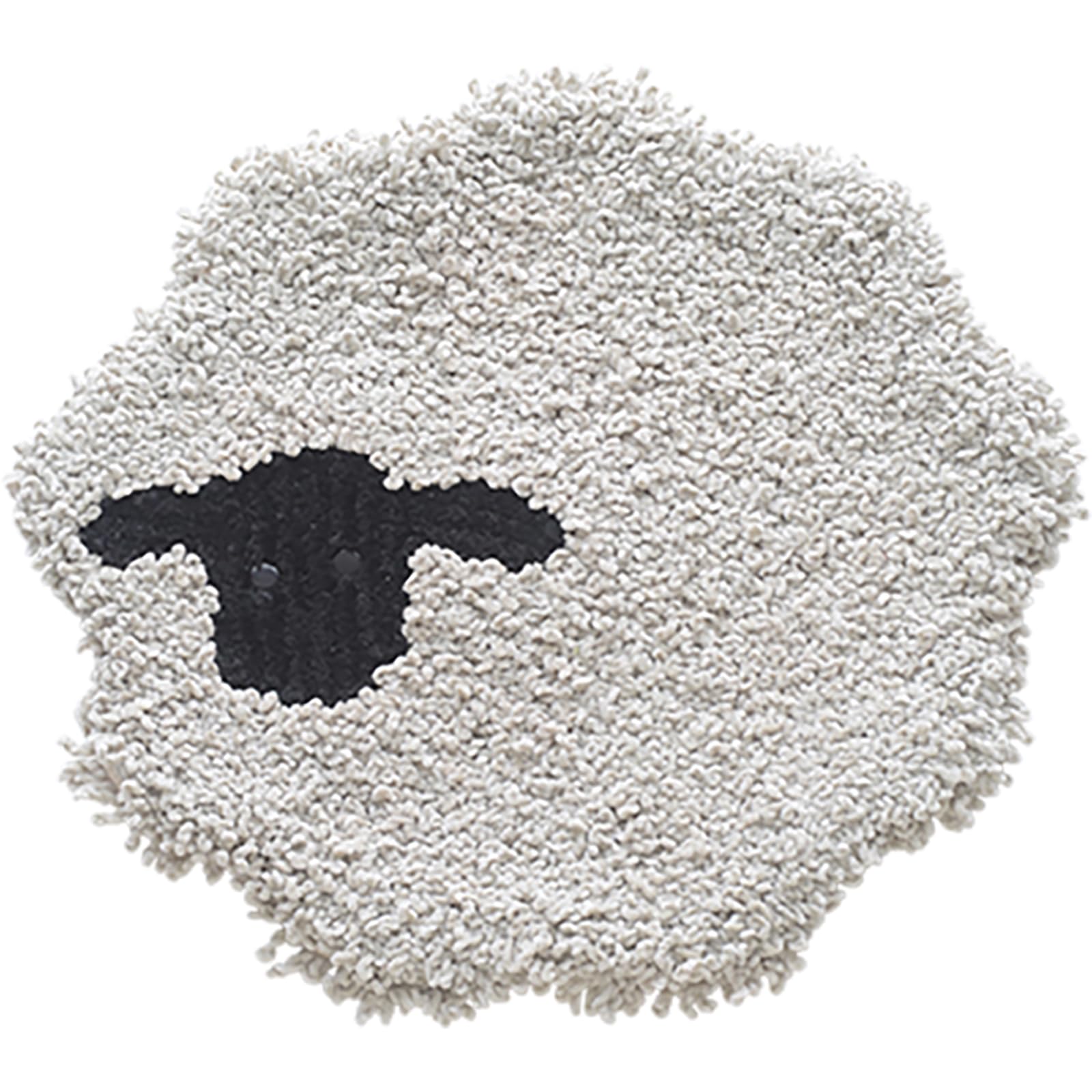 

И УПАКОВЫВАЕМАЯ Пушистая Подушка для Стула Круглая Подушка для Стула 37 x 37см Животное Овца Серый 68238 Прибл. серый