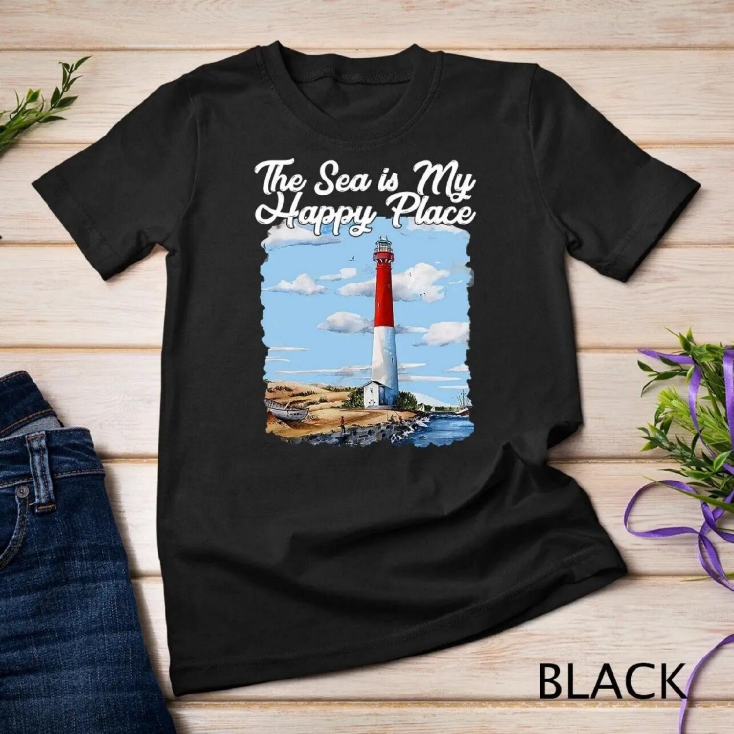 Barnegat New Jersey Lighthouse Art Painting Ideas T Shirt S