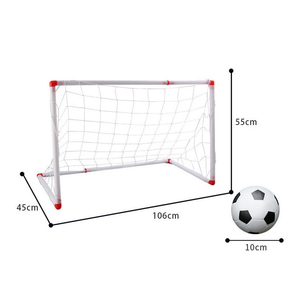 New DIYS Children Sport Portable Children Football Soccer Goal Net With Ball Pump Kids Mini Football Gate Toy Sport